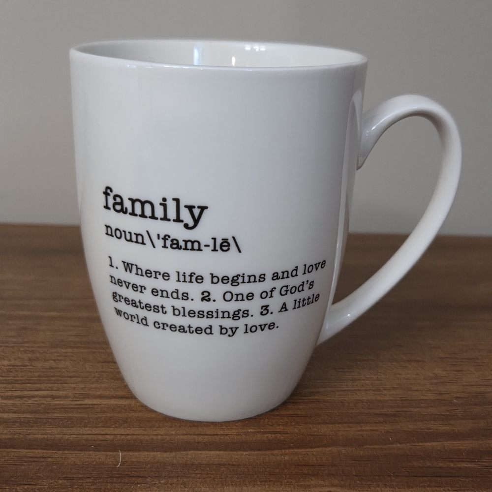 Elegant White Family Mug